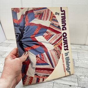 STRING QUILTS 'N THINGS by Marjorie Puckett  Quilting‎ Book  Retro 70s Vtg 1979